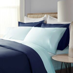 Riley Luxury 4 Piece Percale Sheet Set - NAVY- King size - $325 Value - New